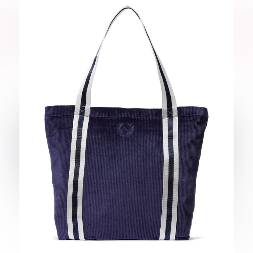Ribbed Velour Tote